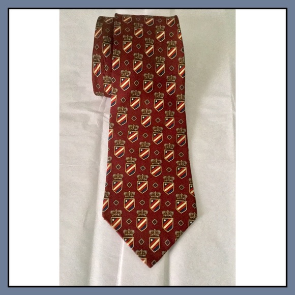 Hilfiger classic preppy crest crown vintage tie - Picture 3 of 5